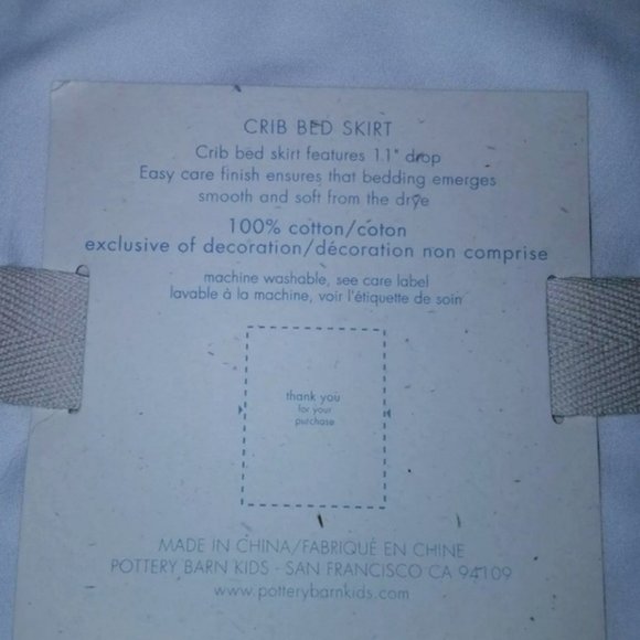 LAST CALL! Nautical Stripe Crib Skirt - Picture 4 of 4